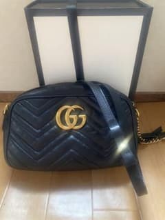 GUCCI GGマーモント ショルダーバッグ ブラックのサムネイル