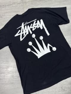 Stussy クラウンロゴ Tシャツ ブラックのサムネイル