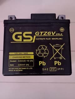 GTZ6V バイク用バッテリー 12V 5Ahのサムネイル