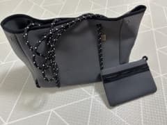 qbag キューバッグ　ネオプレーン　トートバッグ　ダークグレーのサムネイル