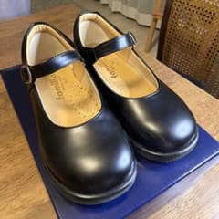 極美品】現行品ファミリア ワンストラップ革靴 牛革18.0cm お受験