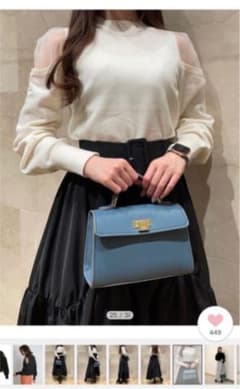 SNIDEL*シースルーショルダーニットトップス*新品のサムネイル