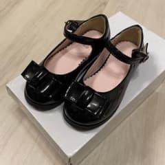 フォーマルシューズ♡リボン　ブラック♡16cmのサムネイル