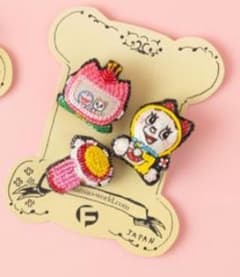 ドラミちゃん 刺繍ブローチ 藤子不二雄ミュージアム tamaoworld ドラえもんドラミちゃん刺繍ブローチ 藤子不二雄ミュージアム