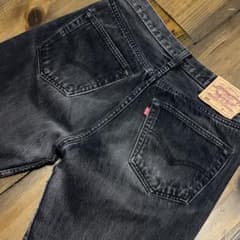 Euro Levi's 501 Black Jeansサルファブラック美品 - メルカリ