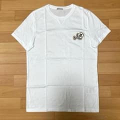 極美品］モンクレール ダブルワッペン 23SS ホワイト Tシャツ 4S107 