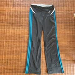 adidas フレアパンツ グレー/青のサムネイル