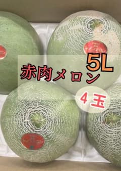 ★長崎産『赤肉メロン』5Lサイズ（4玉入り）メロン 果物 送料無料のサムネイル