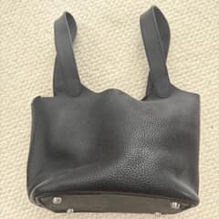 ハンドバッグ ブラック レザー調のサムネイル