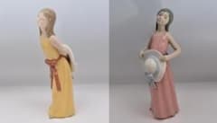 帽子をもつパメラ 他 2体おまとめ ☆リヤドロ スペイン ポーセリン ご