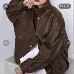 【最終値下げ】ZOZOTOWN 3WAYレザージャケット、ブルゾン ブラウンのサムネイル