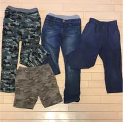 【再値下げ】サイズ140子供用パンツ4本  ライトオン、ユニクロ、GUのサムネイル