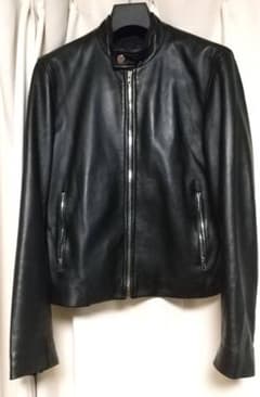 ライダース　バーニーズニューヨーク　ラムレザー　ジャケット　44のサムネイル