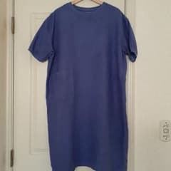 中川政七商店　麻布Tシャツワンピース青のサムネイル