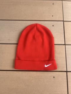 90s NIKE ニット帽 ビーニー レッドのサムネイル