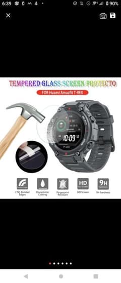 Amazfit t-rex/t-rex proフィルムどちらも使えます。のサムネイル