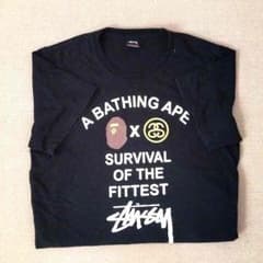 【早い者勝ち】stussy BAPE コラボTシャツのサムネイル