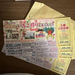 むさしの村　チケット４枚即日発送のサムネイル