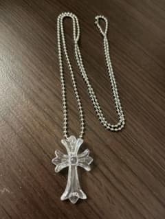 あんしん鑑定有　Chrome Hearts クロス ネックレス CHROME HEARTS クリアクロス ネックレス - メルカリ
