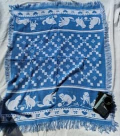 VINTAGE RUG CAT 猫柄 crowncraftのサムネイル