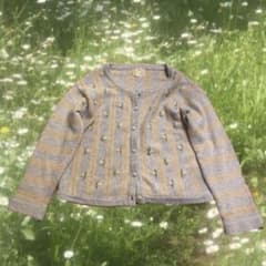 森ガール　刺繍　花　カーディガン　長袖のサムネイル