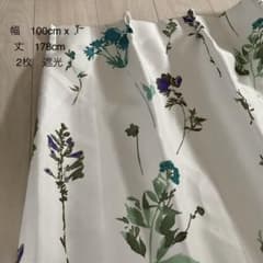 ［お値下げ］遮光カーテン 2枚セット 幅100cm 丈178cm 花柄のサムネイル