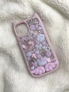 iPhone13 ケースデコ デコ電 量産系 地雷系 ねこのサムネイル