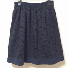 ロペピクニック  ネイビー  膝丈スカートのサムネイル