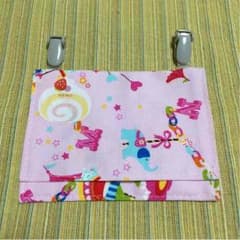 ハンドメイド☆移動ポケット☆女の子 クリップ付き♪のサムネイル