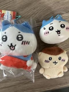 Thumbnail of ちいかわ ハチワレ くりまんじゅう マスコット 3点セット