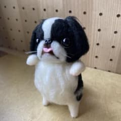 羊毛フェルト ちんちん狆ハンドメイドのサムネイル