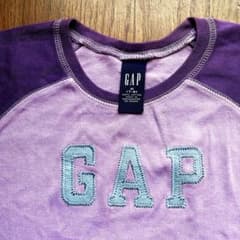 GAP カットソー パープル ラグラン袖　M (7-8)のサムネイル