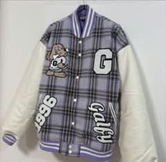 GALFY ガルフィ チェック スタジャン わんわん大学ジャケット - メルカリ