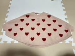 激かわ褒められ　ポンチョ　ピンク　ハートのサムネイル