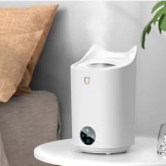 【美品】加湿器 卓上 置型 アロマ対応 猫型 猫耳のサムネイル