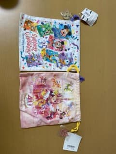 ディズニー 35周年・40周年 記念巾着袋セットのサムネイル