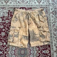 BACK NUMBER 00’s 古着 カモフラージュ・迷彩 カーゴハーフパンツのサムネイル