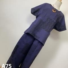 浴衣リメイク 浴衣反物 トップ&ワイドパンツ セットアップ - メルカリ