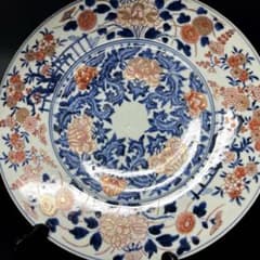 江戸中期　古伊万里　元禄染付大皿　直径31.5㎝　東Y7-0807⭐︎2Fタカチ 江戸中期 元禄伊万里 極上手大皿 直径約31.5㎝ 東Y8-0521☆2Fトヒチ