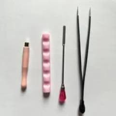 ネイルアート用ツールセット ピンセット スパチュラ ツール - メルカリ