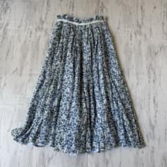 完売品✨新品級✨ Drawerドゥロワー シルク フラワープリントタックス