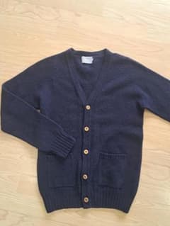 INVERALLAN ネイビー カーディガン 40サイズのサムネイル