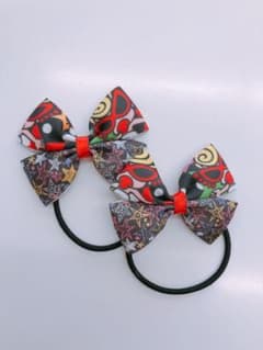 リボン ヘアゴム ハンドメイド ヒスミニのサムネイル