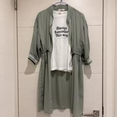 PINK-latte ロングジャケットTシャツ セット L（160）のサムネイル