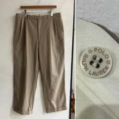 POLO Ralph Lauren リネンウール タックパンツ 34相当 POLO Ralph Lauren リネンウール タックパンツ 34相当 - メルカリ
