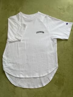 Champion ホワイト ラグランスリーブ Tシャツ Women's Mのサムネイル