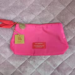 CLARINS ピンクポーチ ノベルティのサムネイル
