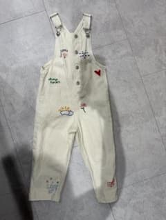 ZARA刺繍入り サロペット オーバーオールのサムネイル