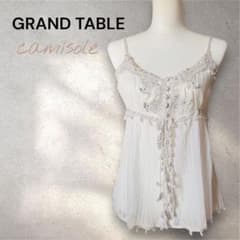 GRAND TABLE キャミソール M アイボリー レース ビーズ装飾のサムネイル