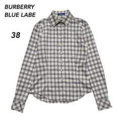 BURBERRY BLUE LABEノバチェックシャツ トップス 38 - メルカリ